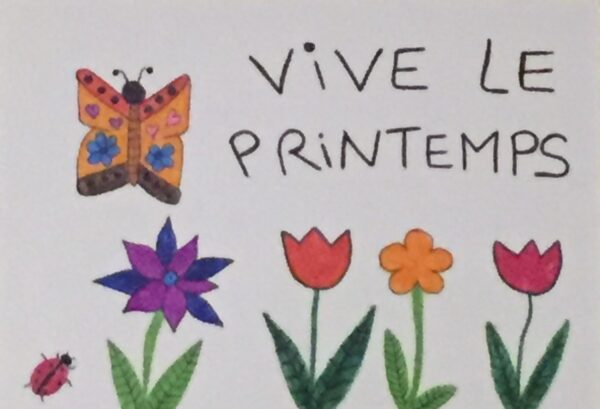 Carte "Vive le printemps"